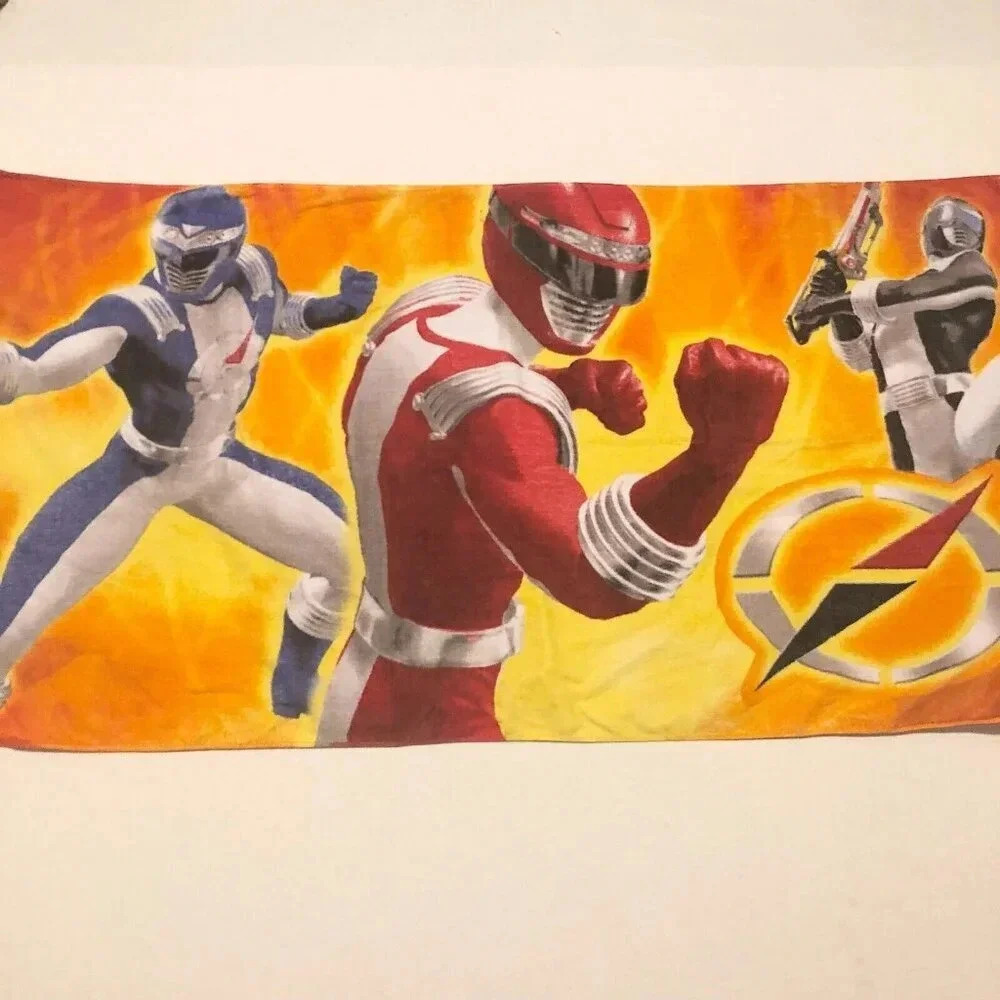 Disney Store Power Rangers Beach Towel 56.5 x 29 inch